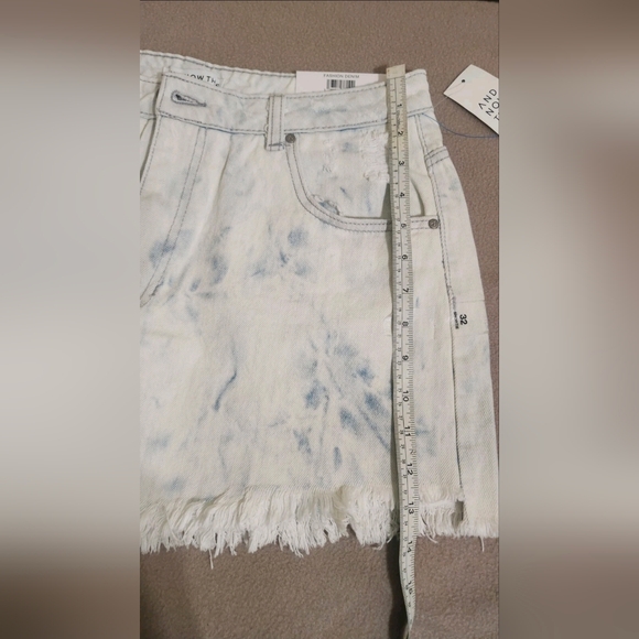 a new day Women's Jean Shorts - White and Blue - Picture 9 of 12